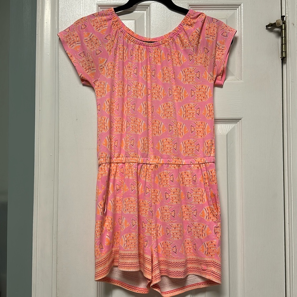 Vineyard Vines girls shorts romper, sz Large, GUC